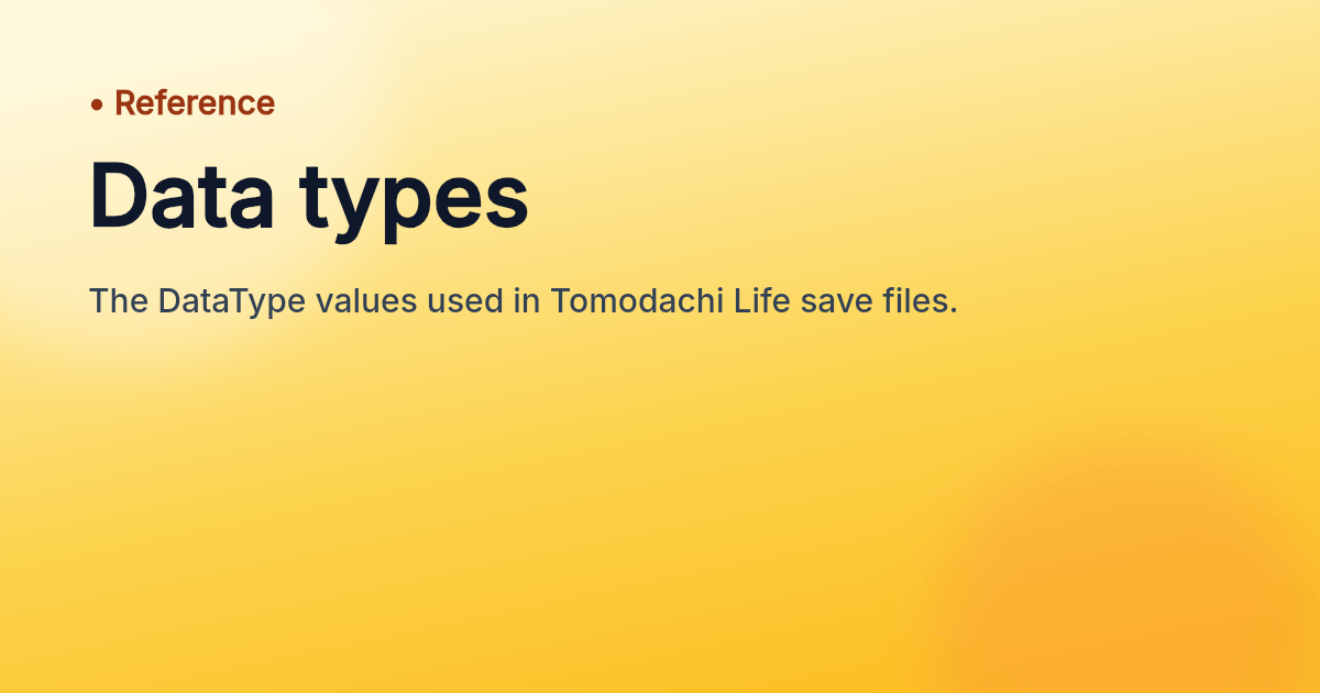 Data types | ltdsave.app docs